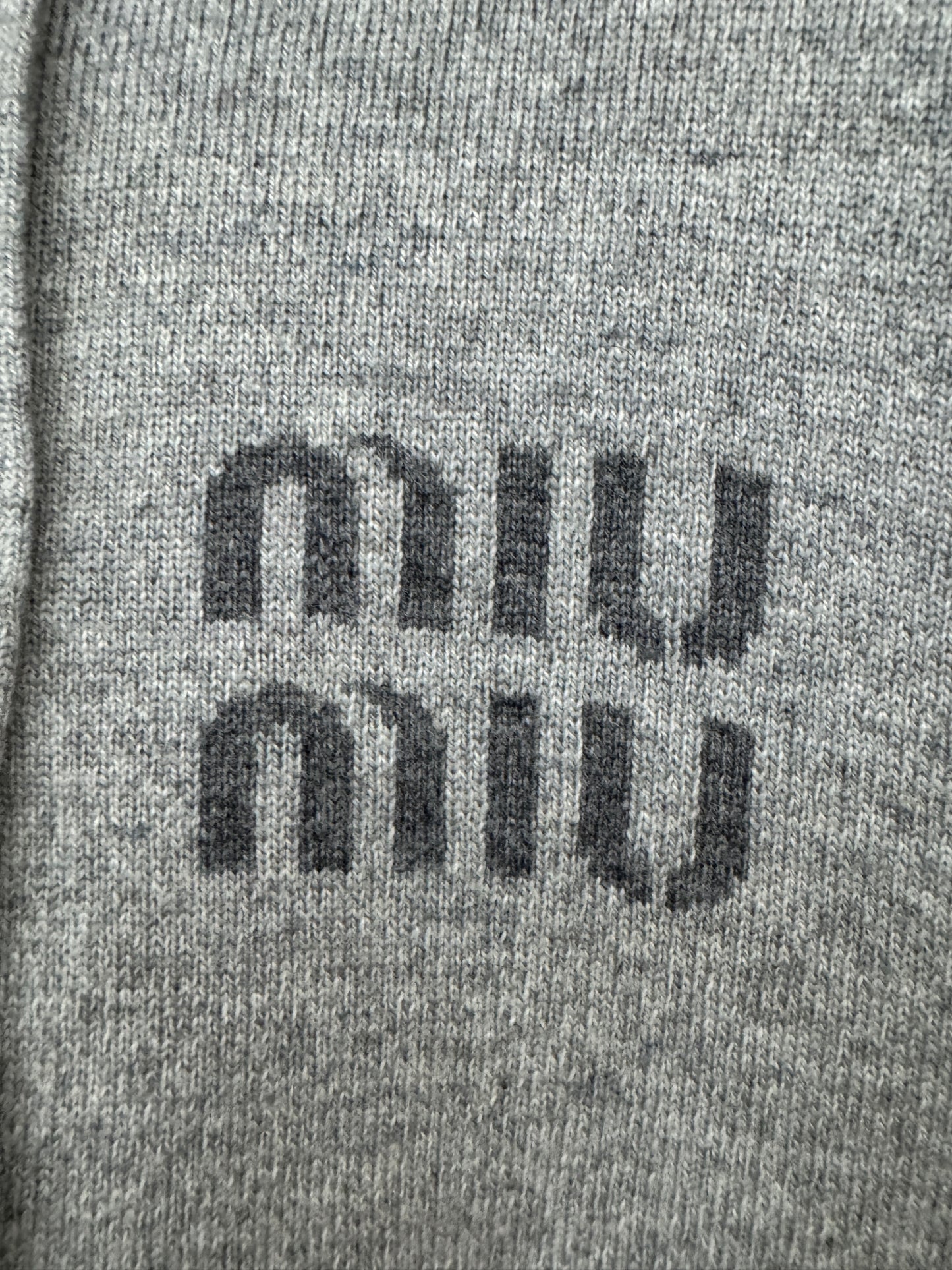 MIU MIU 羊毛羊絨外套 灰色