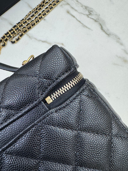 CHANEL 25P 拉絲金扣 LP盒子包