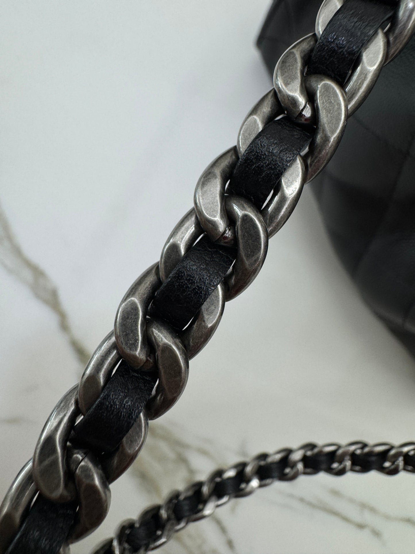 CHANEL Mini 25Bag 黑銀