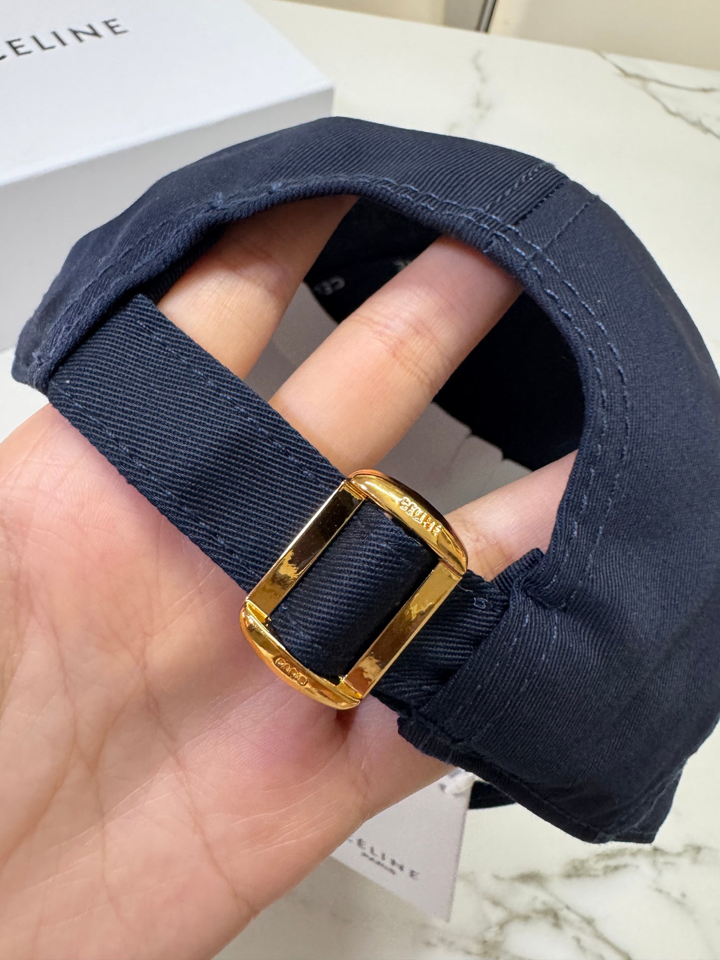 CELINE 凱旋門鴨舌帽 藏藍色