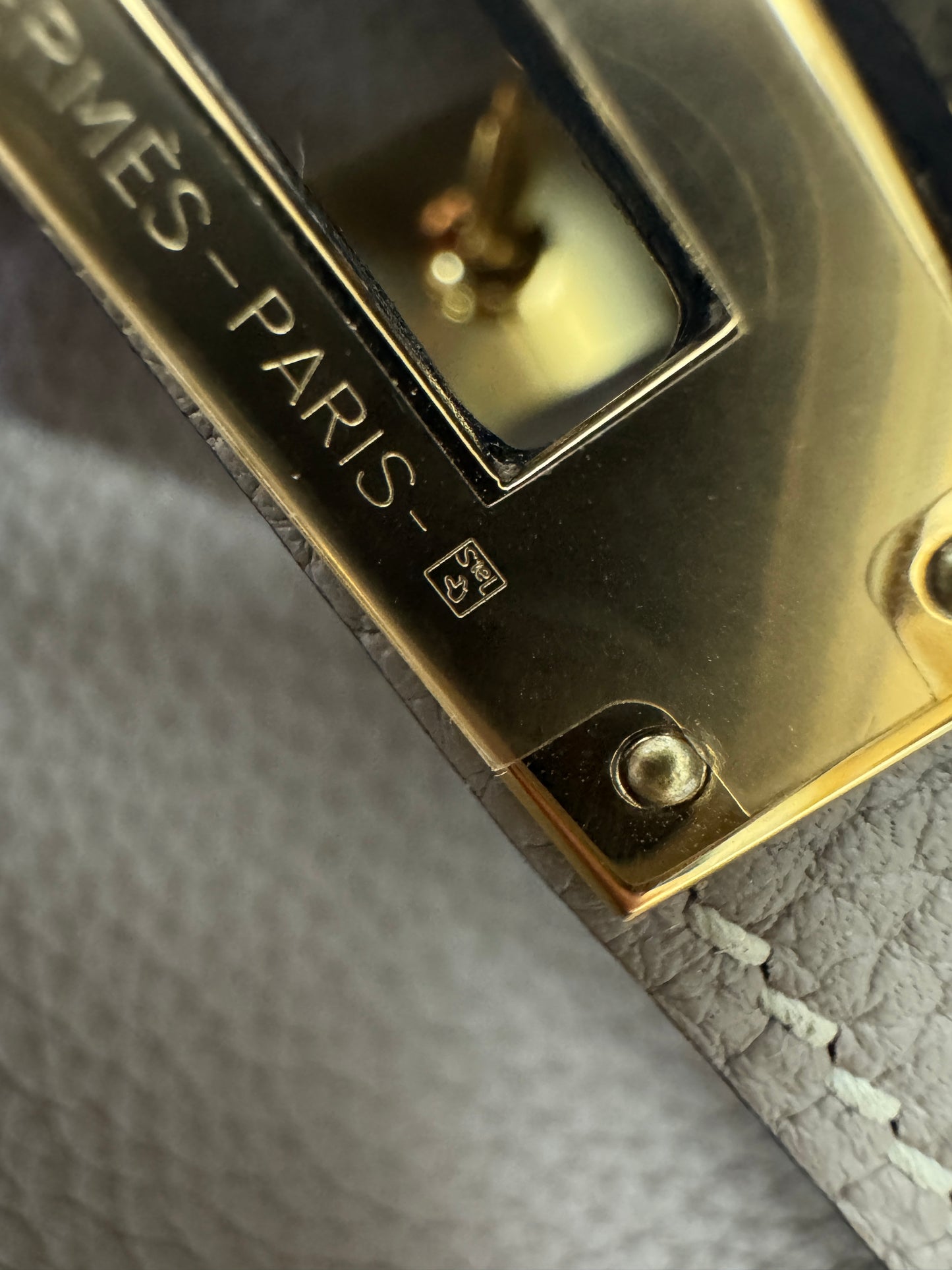 HERMES Kelly 25 斑鳩灰金扣 內縫 Togo 81 Gris Tourterelle GHW