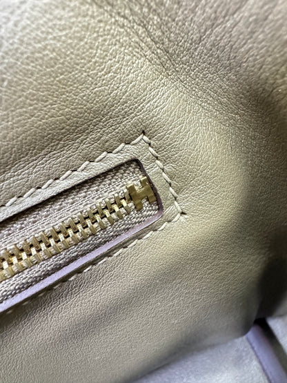 HERMES Mini 2424 大象灰金扣 Evercolor Etoupe GHW