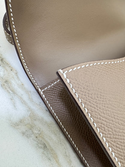 HERMES Constance Elan 大象灰銀扣 Epsom Etoupe PHW
