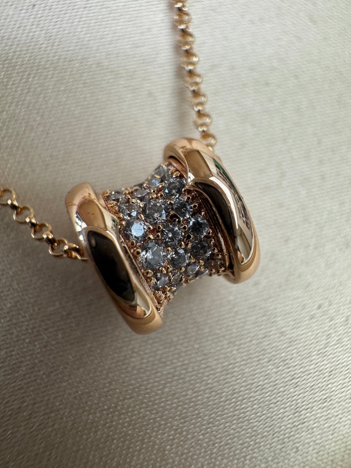 BVLGARI B Zero 玫瑰金項鏈