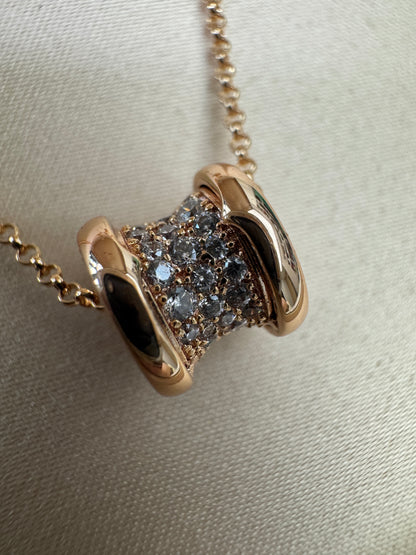 BVLGARI B Zero 玫瑰金項鏈
