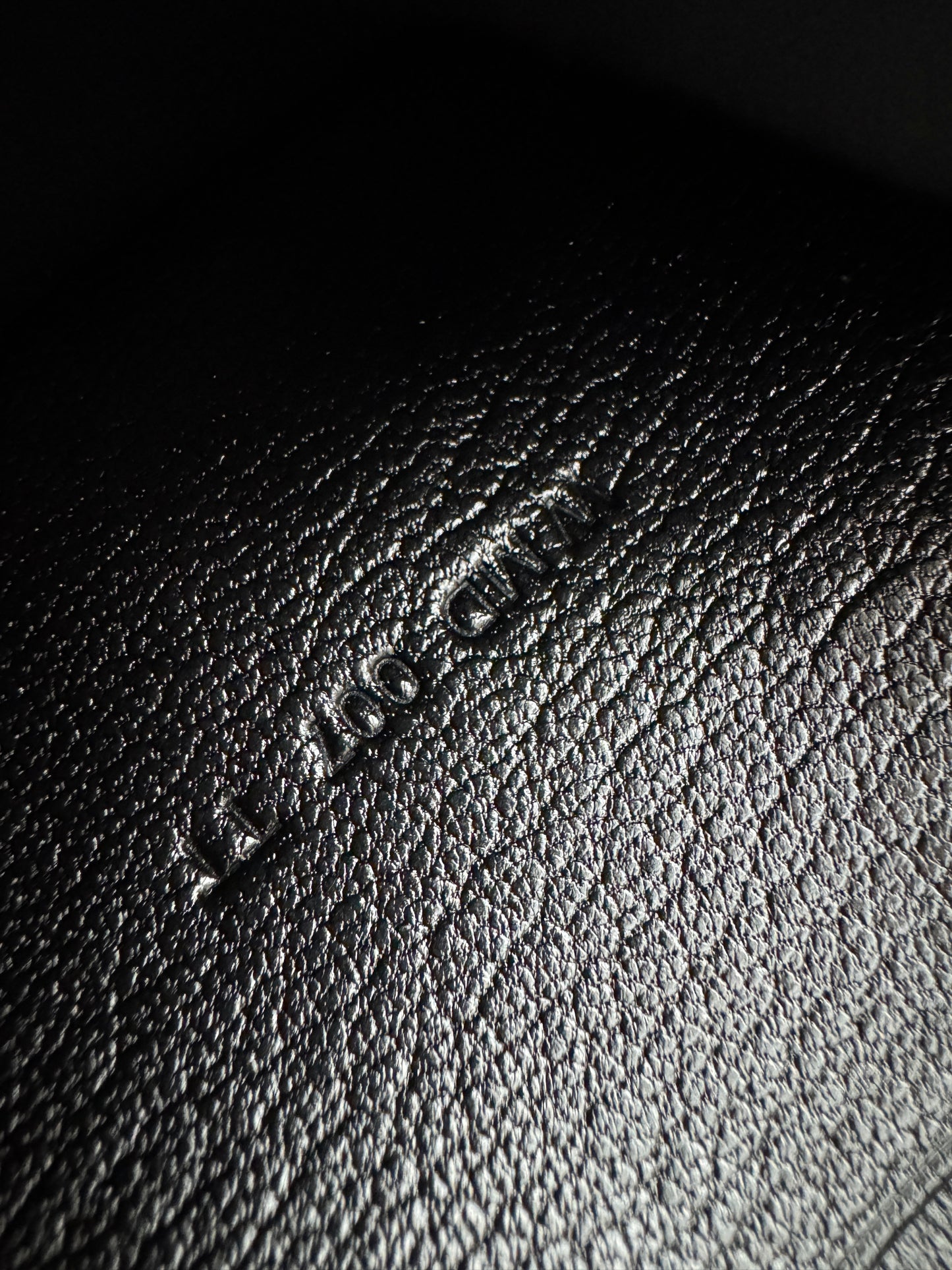 BEARN Mini Wallet 黑色山羊皮 Noir Chevre Mysore PHW