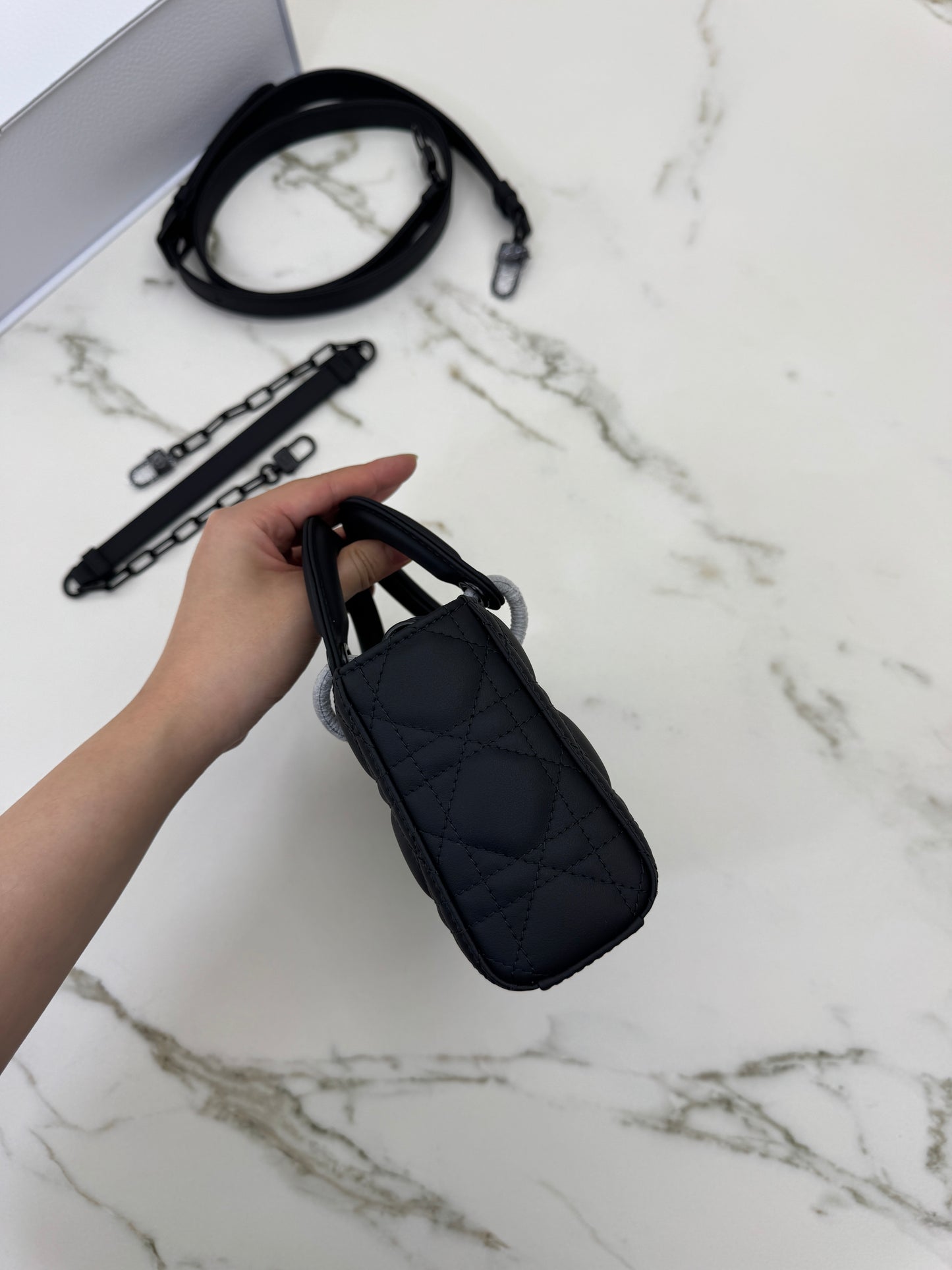DIOR D-joy Small Matte Black