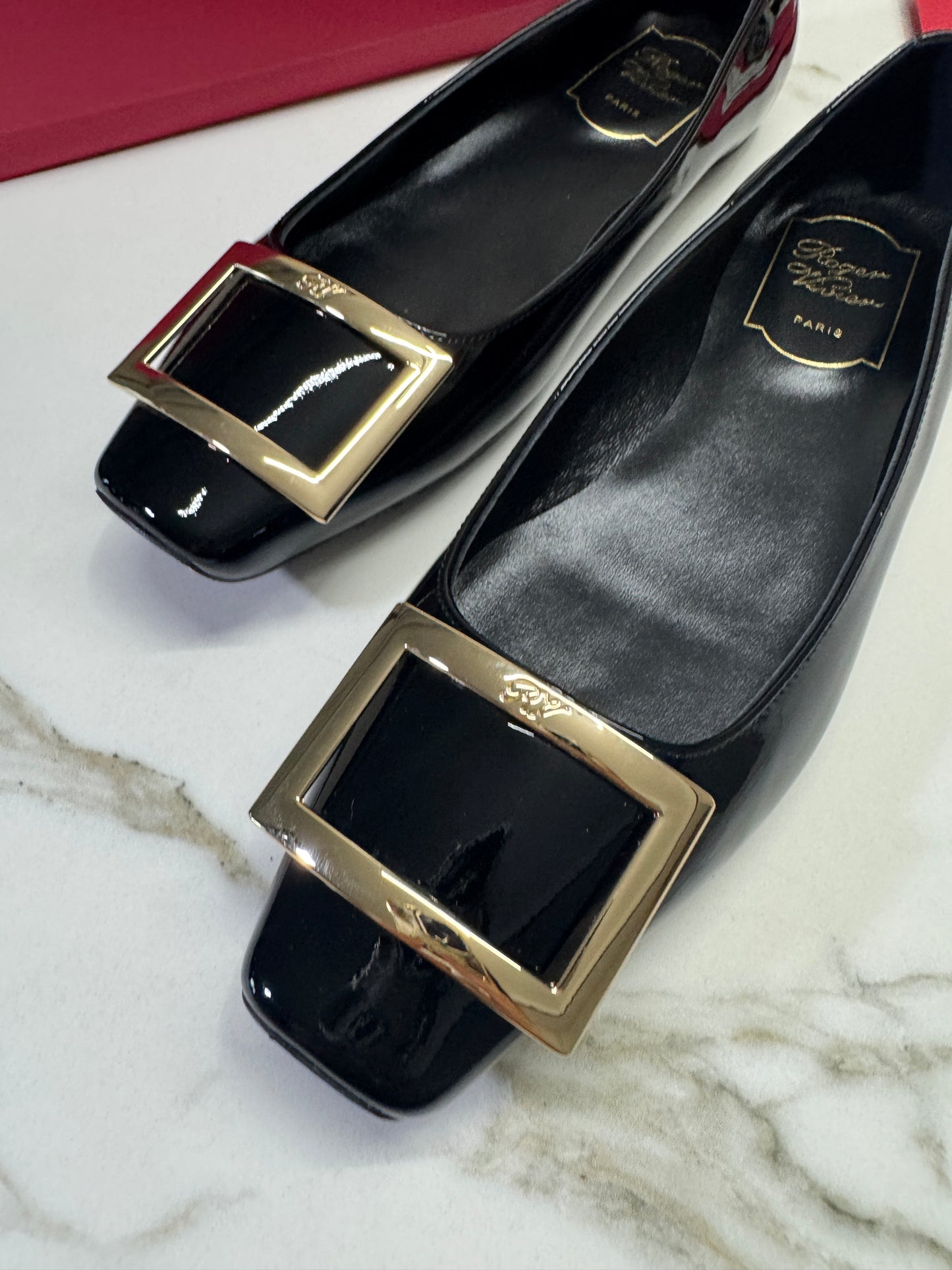 RV Trompette 漆皮芭蕾舞鞋