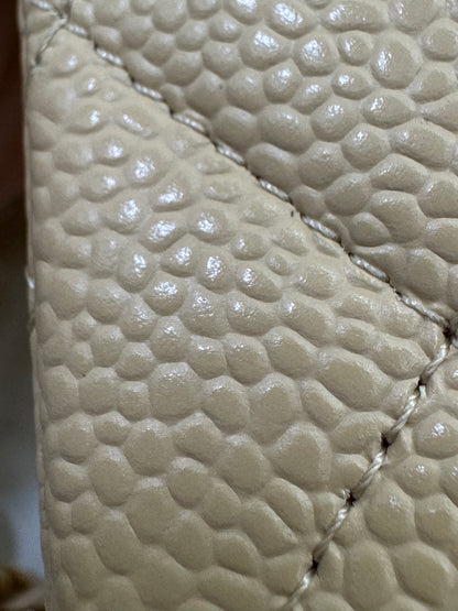 CHANEL CF23 Small 米杏色牛皮金扣 Beige Caviar Calfskin GHW