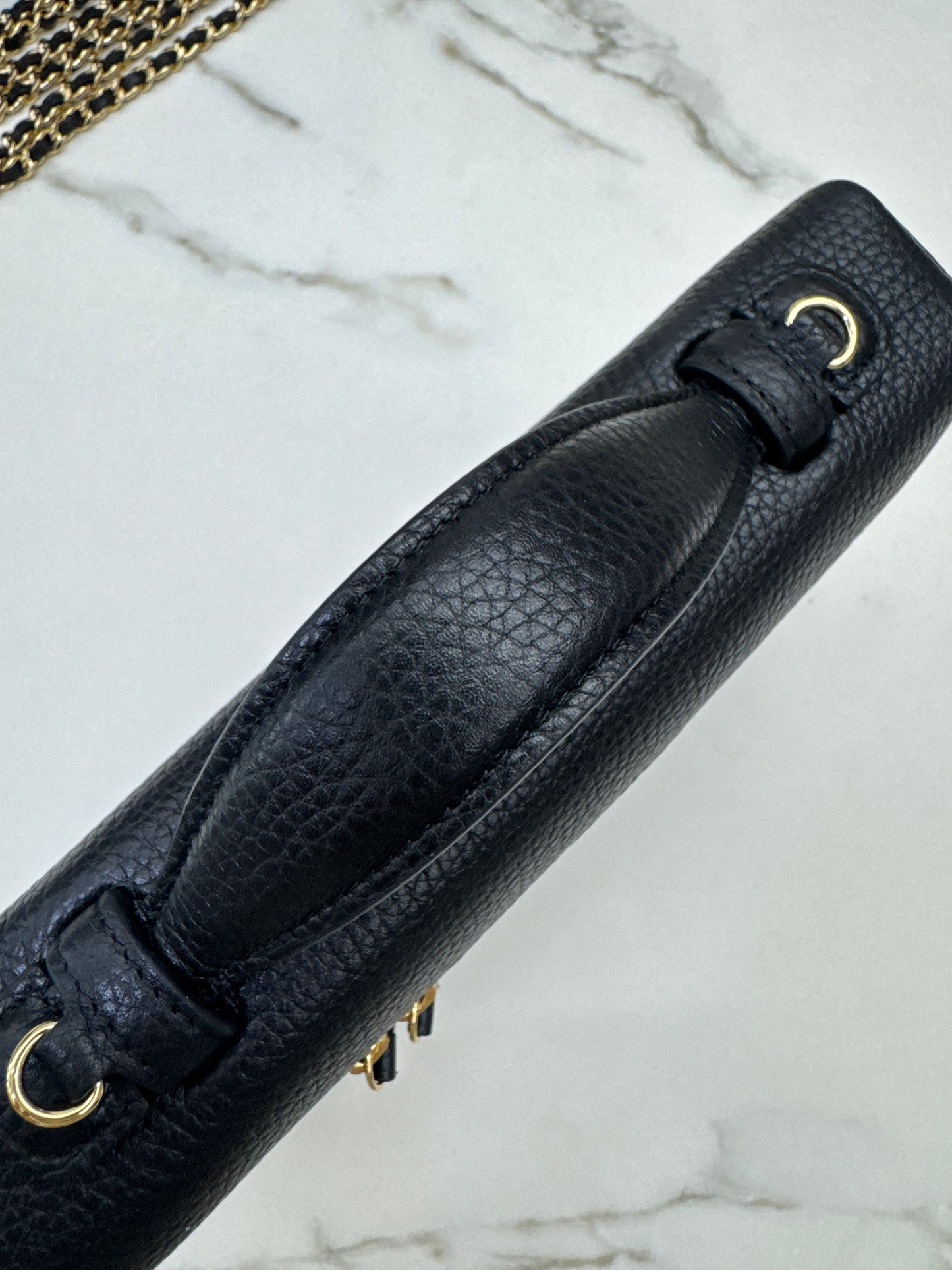CHANEL 26A 荔枝紋LP盒子包 中號23cm