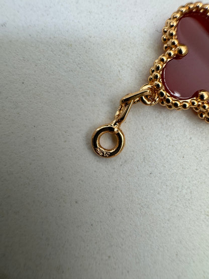 VCA Vintage Alhambra Bracelet 紅玉髓玫瑰金鐳射