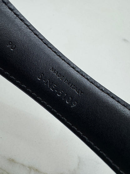 CELINE 凱旋門金扣 2.5cm皮帶 亮面牛皮