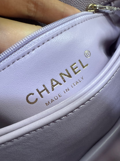 CHANEL Coco Handle 24P紫色 Small