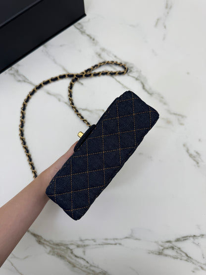 CHANEL 26P 深藍牛仔 Mini CF20