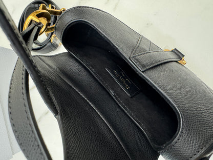 DIOR Saddle Small 黑色掌紋皮 Black Calfskin