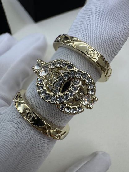 CHANEL 25P 三件套戒指 Set Rings