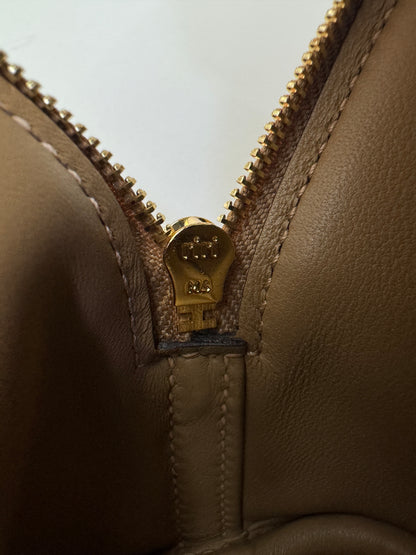 HERMES Mini Bolide 奶茶色金扣 Evercolor Chai GHW