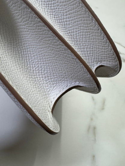 HERMES Mini Constance 奶灰色銀扣 Epsom M4 Gris Pale PHW