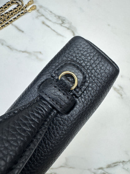 CHANEL 26A 荔枝紋LP盒子包 中號23cm