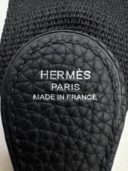 HERMES Evelyne23 黑銀 TC