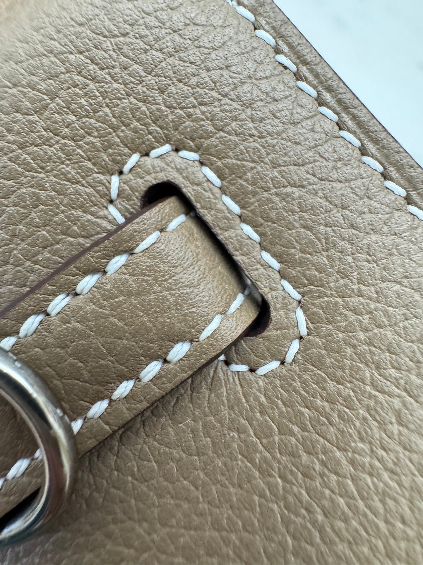 HERMES Kelly Danse 大象灰銀扣 Etoupe PHW