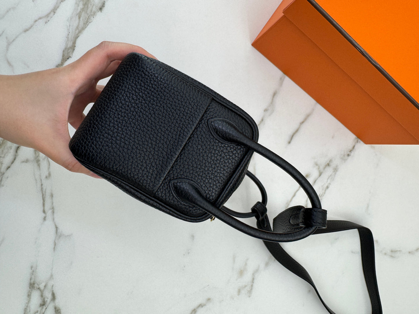 HERMES Mini Lindy I 黑色 Noir GHW