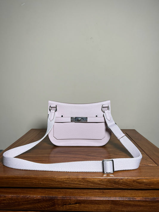 HERMES Mini Jypsiere 夢幻紫 銀扣￼evercolour