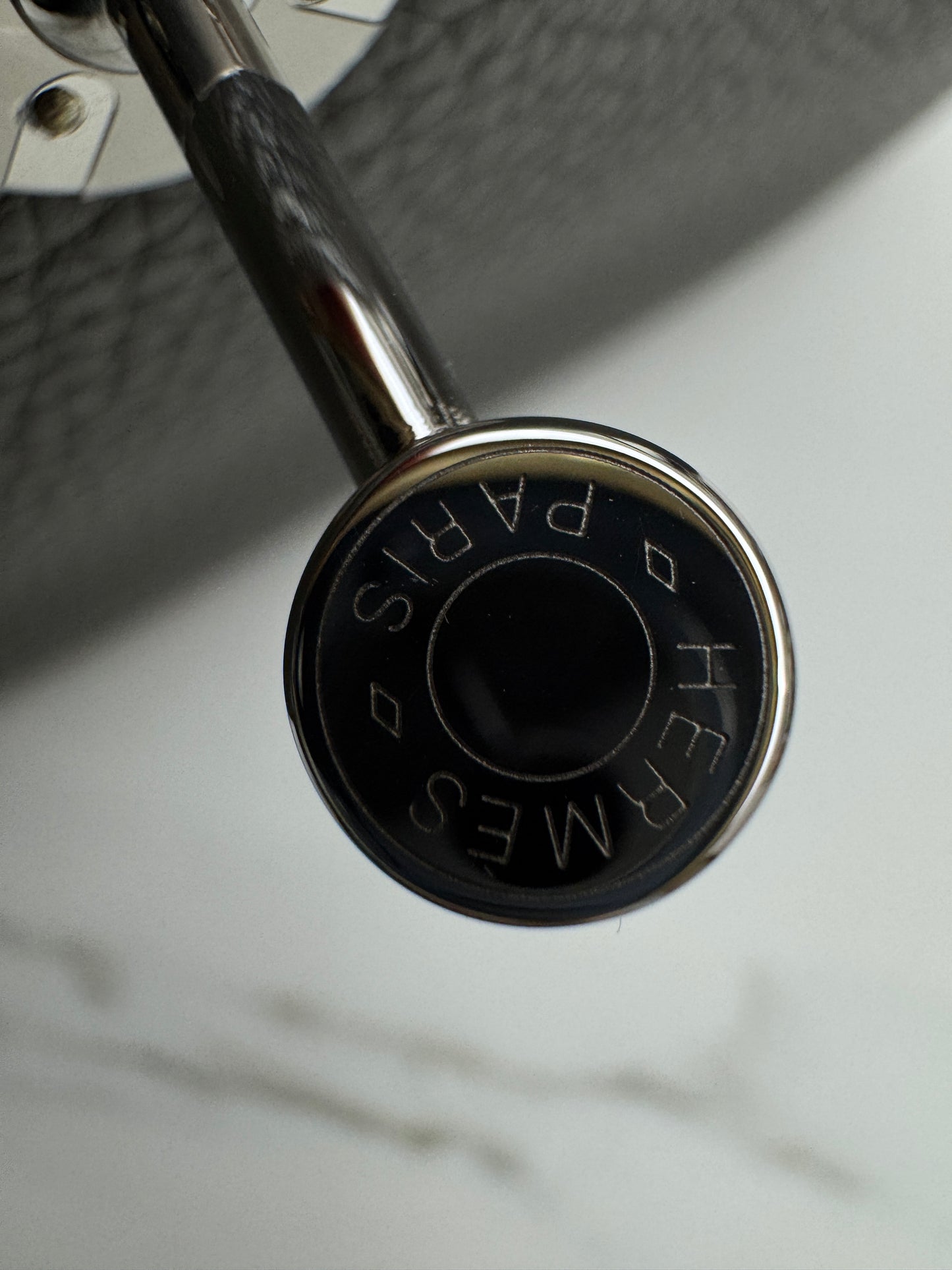 HERMES Mini Lindy 積雨雲灰銀扣 0L Gris Meyer PHW