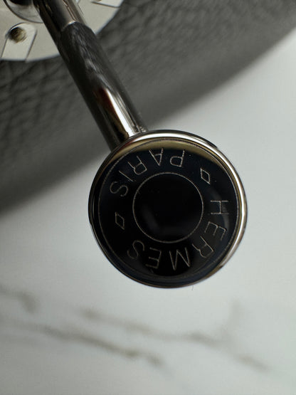 HERMES Mini Lindy 積雨雲灰銀扣 0L Gris Meyer PHW