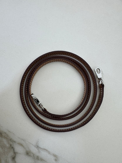 HERMES Mini Bolide 金棕色山羊皮 銀扣 Cherve Gold PHW