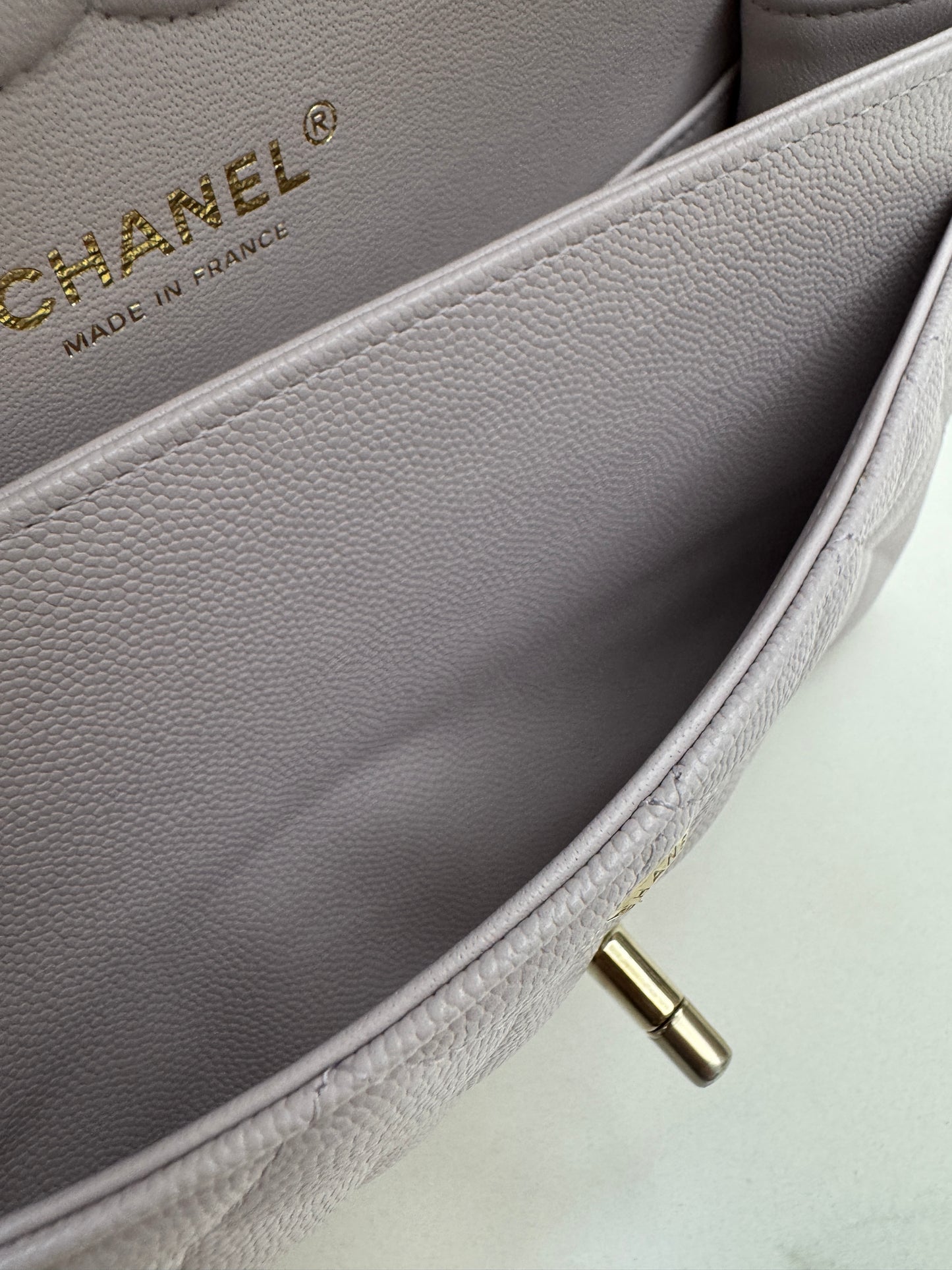 CHANEL CF23 Small 21S Liliac Caviar Calfskin GHW