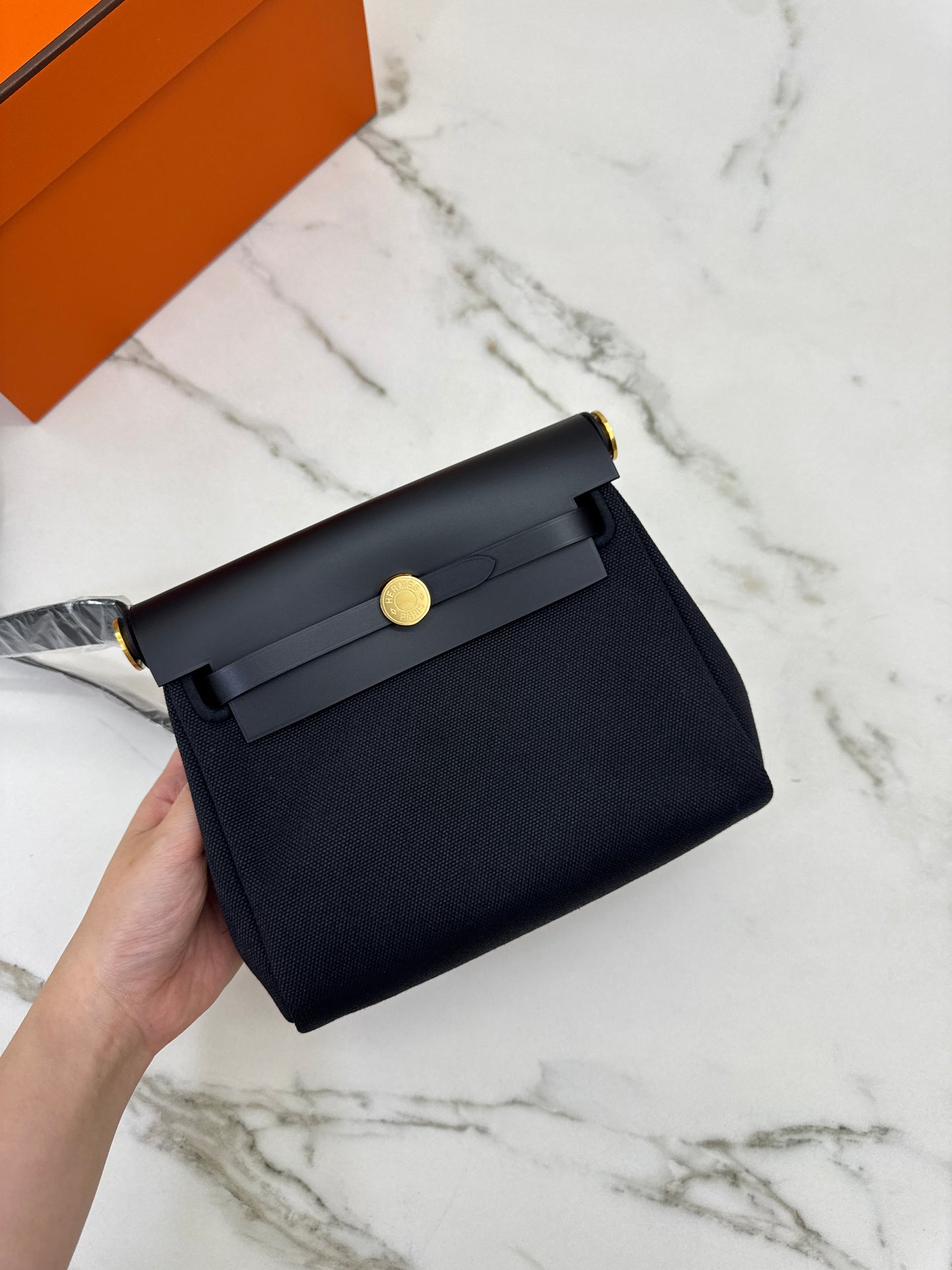 HERMES Mini Herbag 黑金