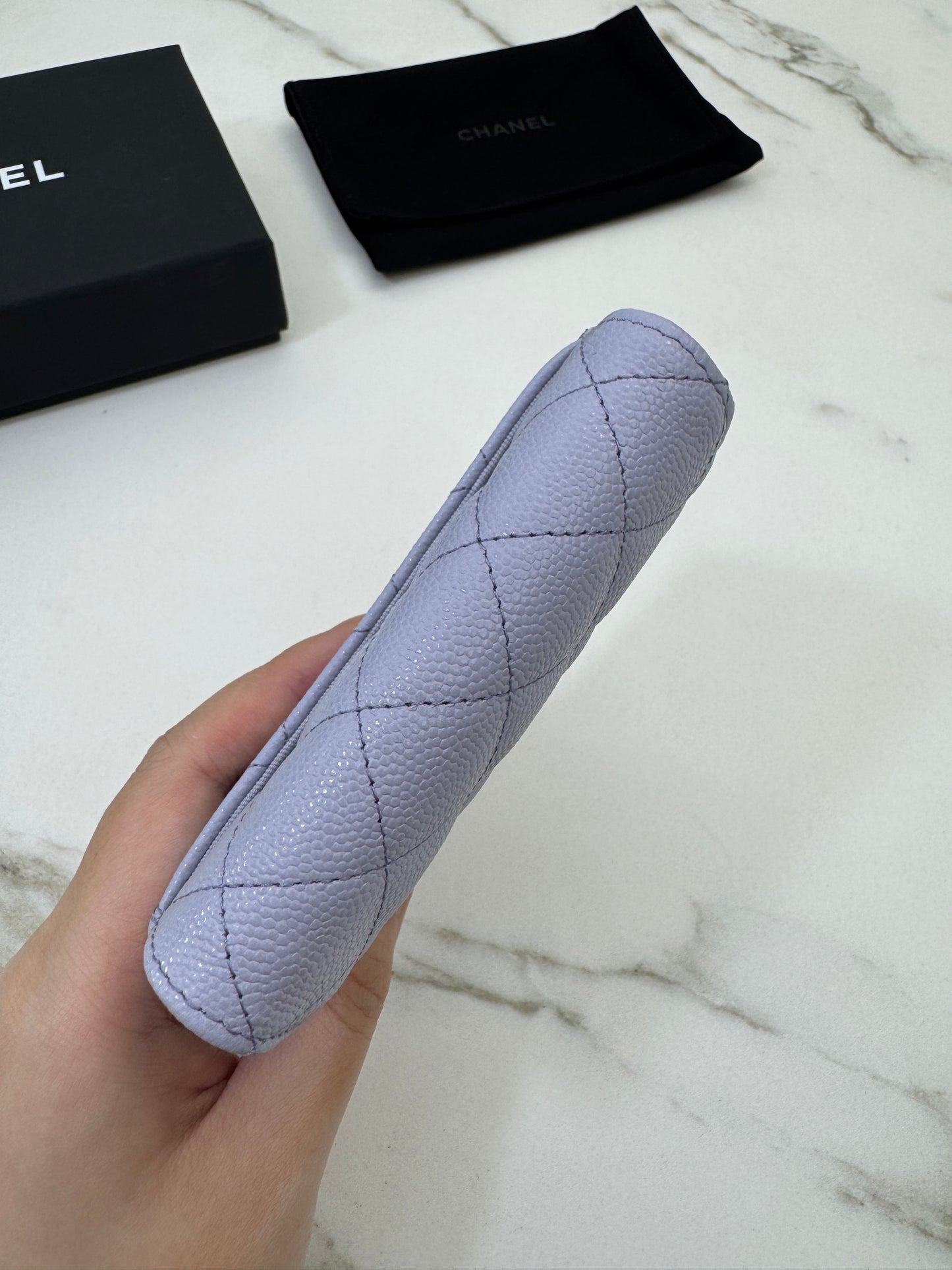 CHANEL 21K 香芋紫 CF Cardholder