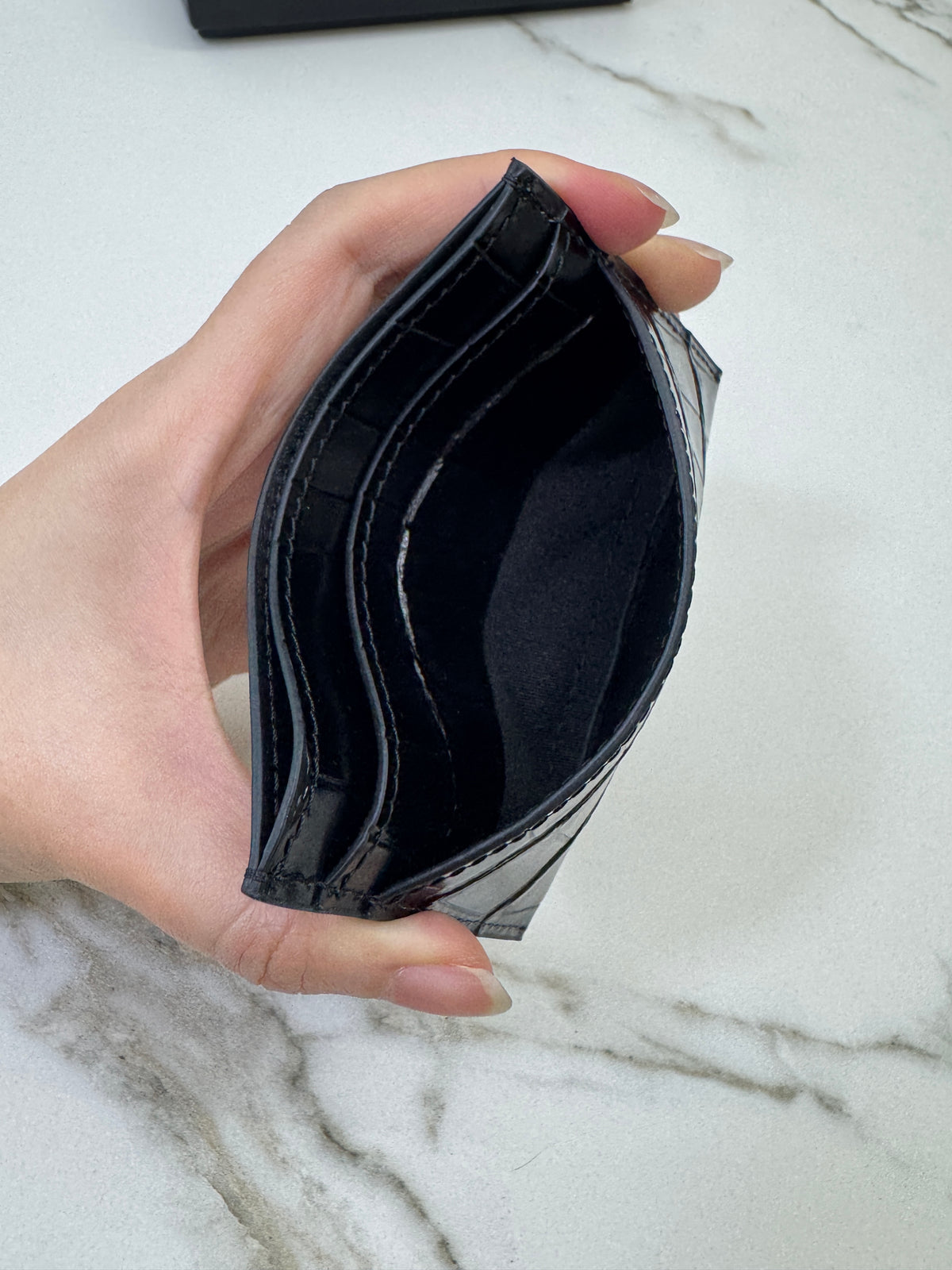 CHANEL 26A Crocodile Cardholder