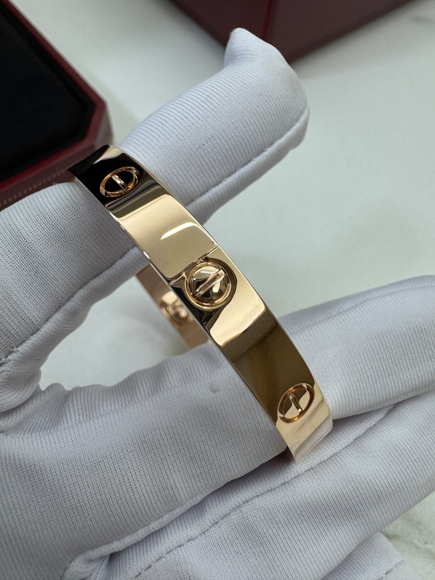 CARTIER Love Bracelets Classic Size Rose Gold