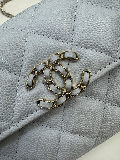 CHANEL 25S Kelly 手機包 Baby Blue