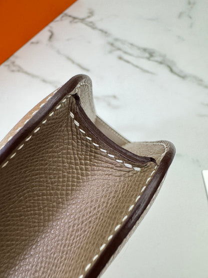 HERMES Constance Elan 大象灰銀扣 Epsom Etoupe PHW