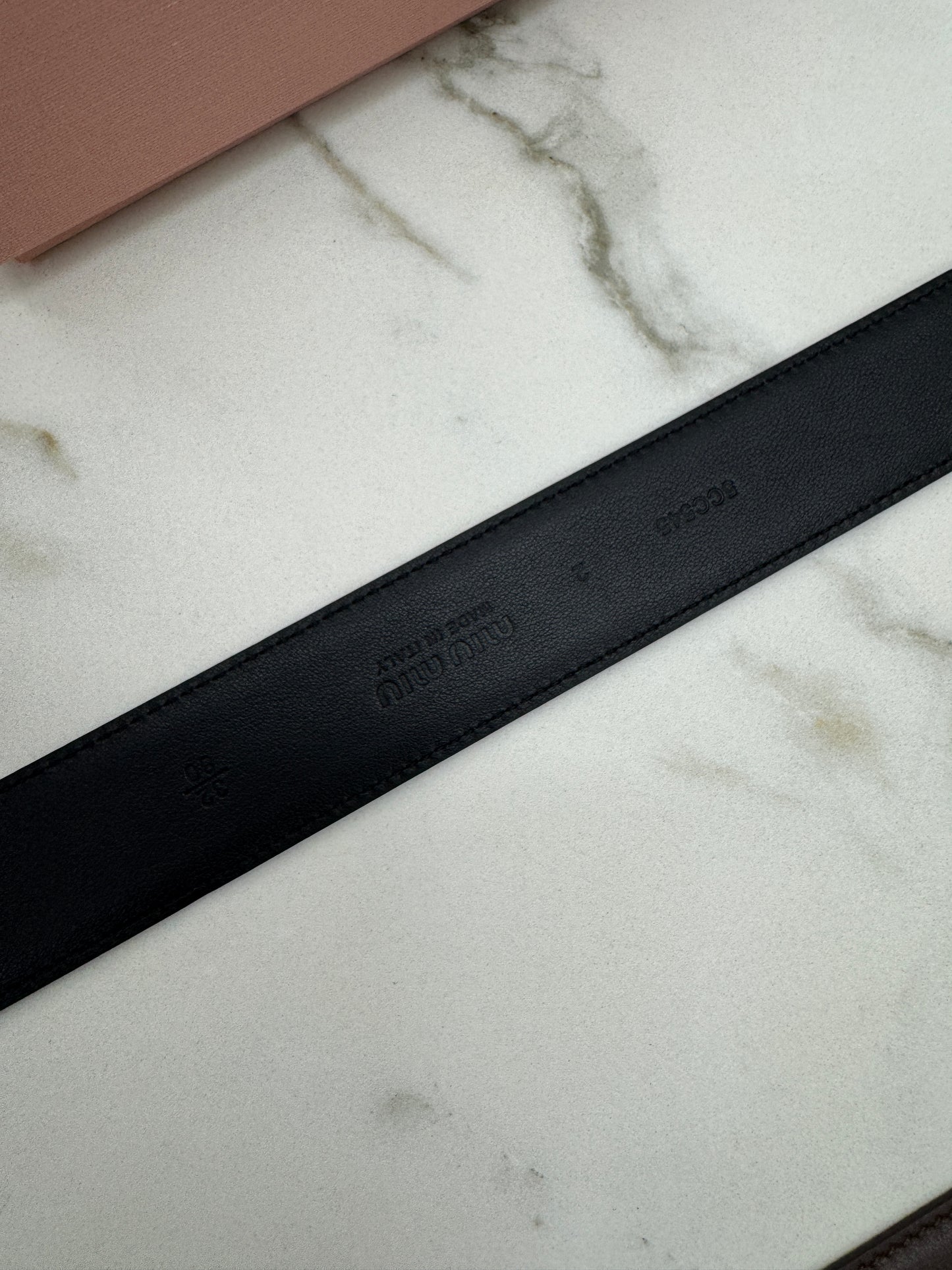 MIU MIU Belt 黑色金扣