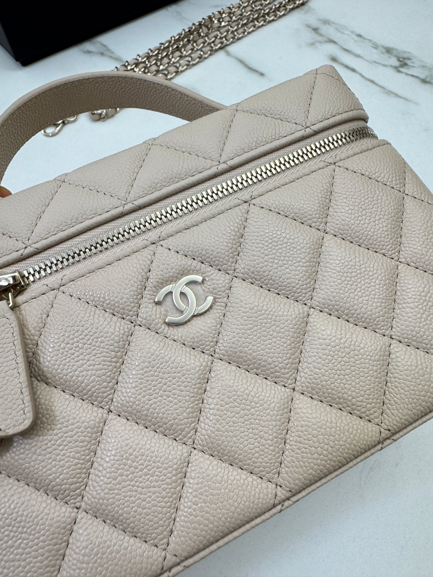 CHANEL LP盒子包 淺杏色