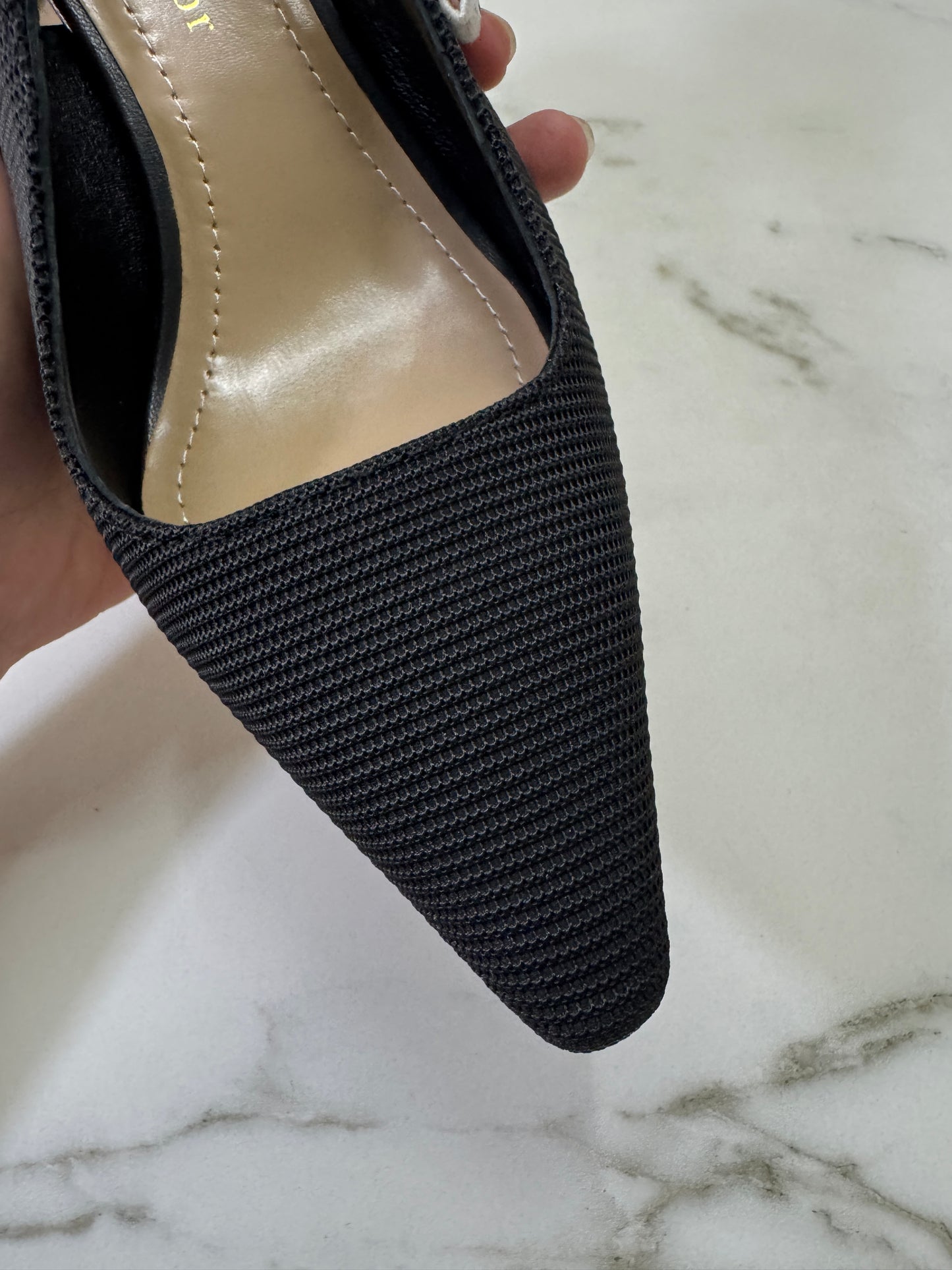 DIOR J'adior 科技布貓跟鞋