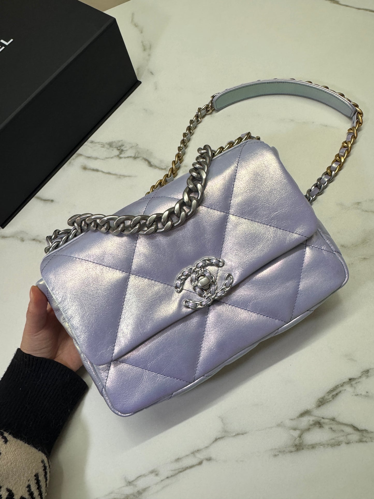 CHANEL 19 Bag Small 22P幻彩紫 小號