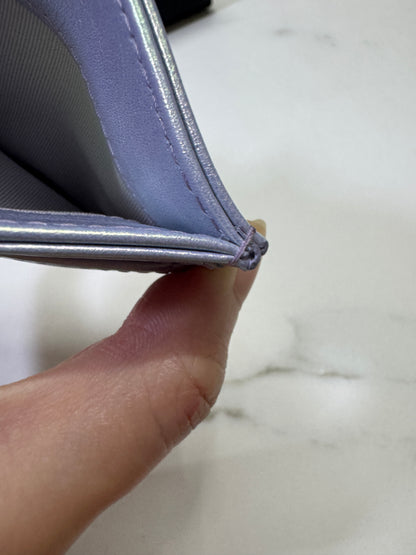 CHANEL 19卡包 22P人魚姬幻彩紫