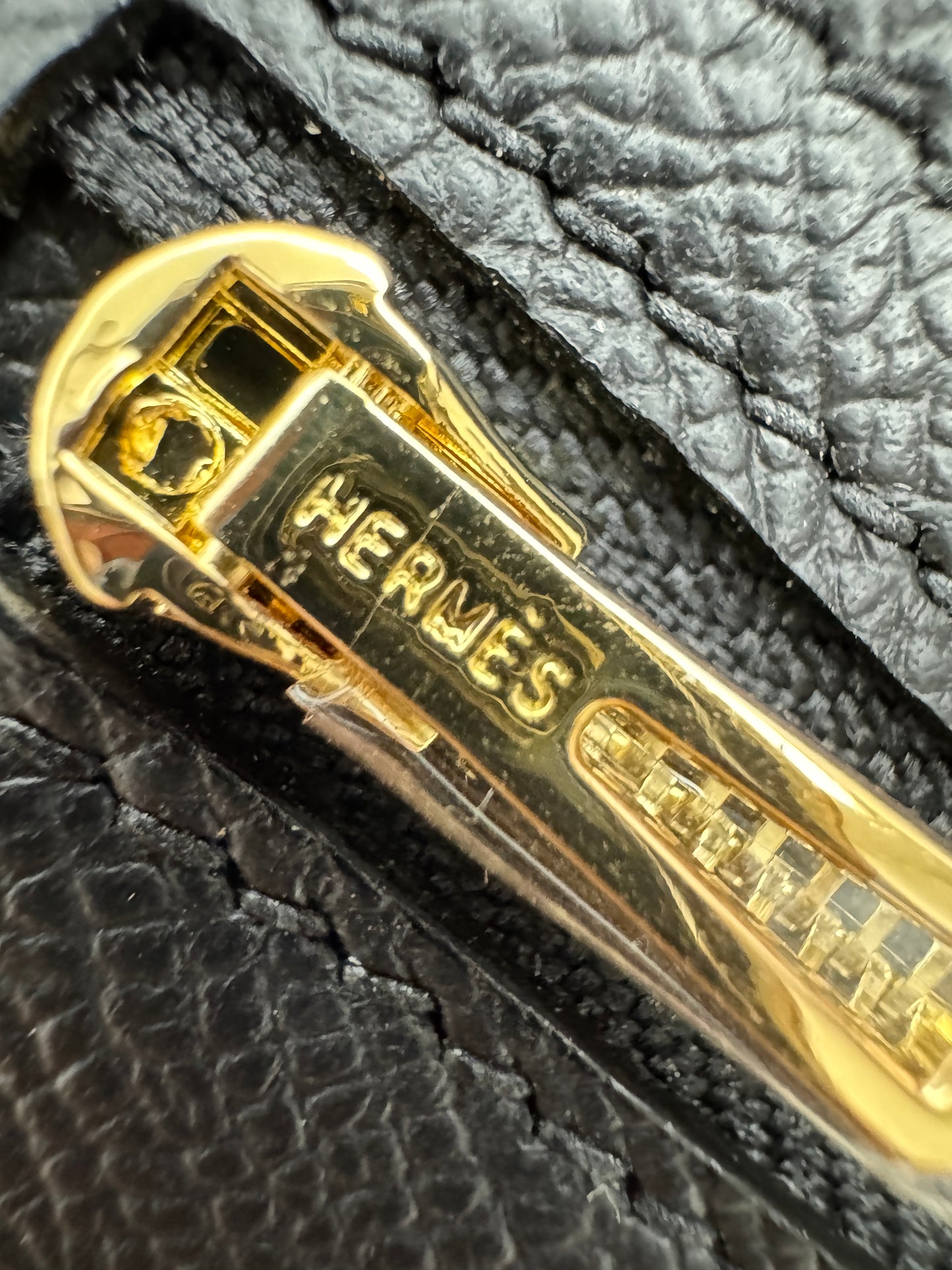 HERMES Bearn Wallet Black Epsom GHW