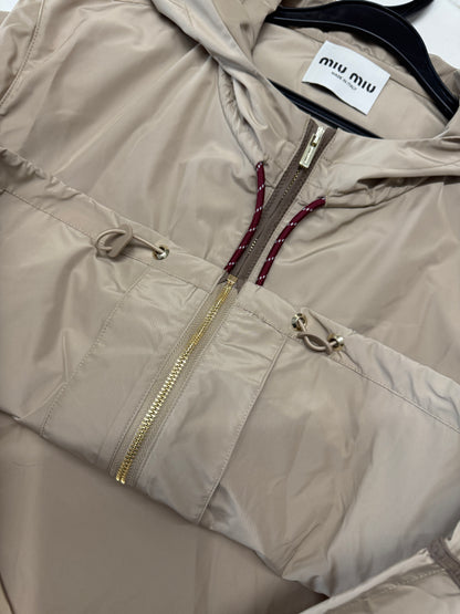 MIU MIU 淺卡其色短款風衣