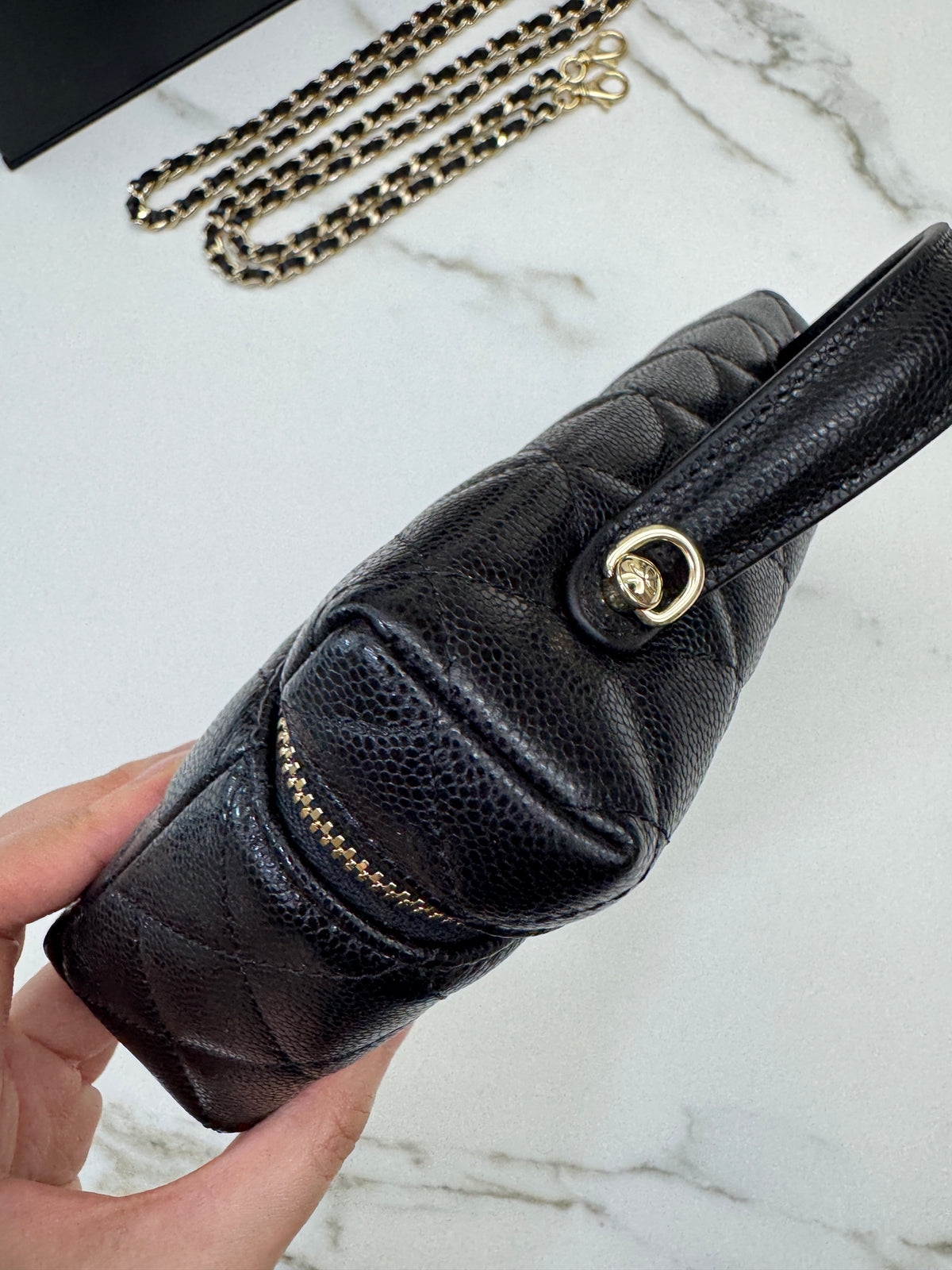 CHANEL LP盒子包 黑色牛皮 Vanity