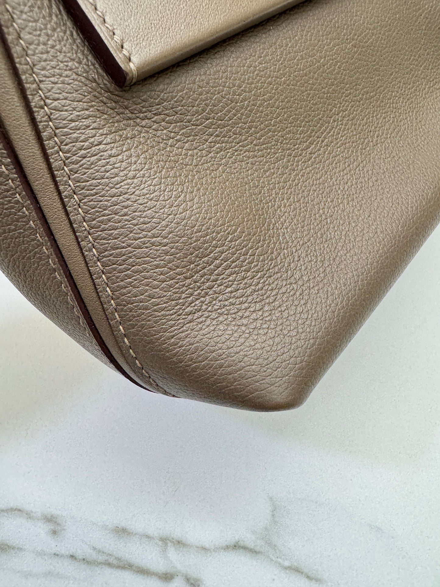 HERMES Mini 2424 大象灰金扣 Evercolor Etoupe GHW