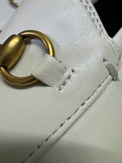 GUCCI Loafers 踩跟樂福鞋 奶白色