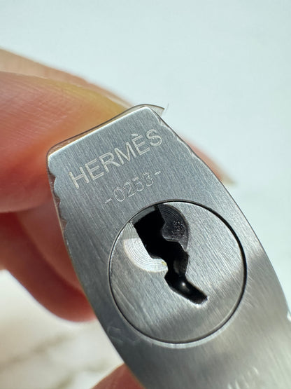 HERMES Birkin 30 SO 珍珠灰拼奶昔白山羊皮 拉絲銀扣 Chevre Mysore Gris Pearl x Craie