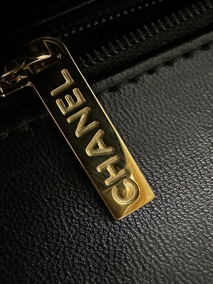 CHANEL CF20 羊皮 黑色淡金扣