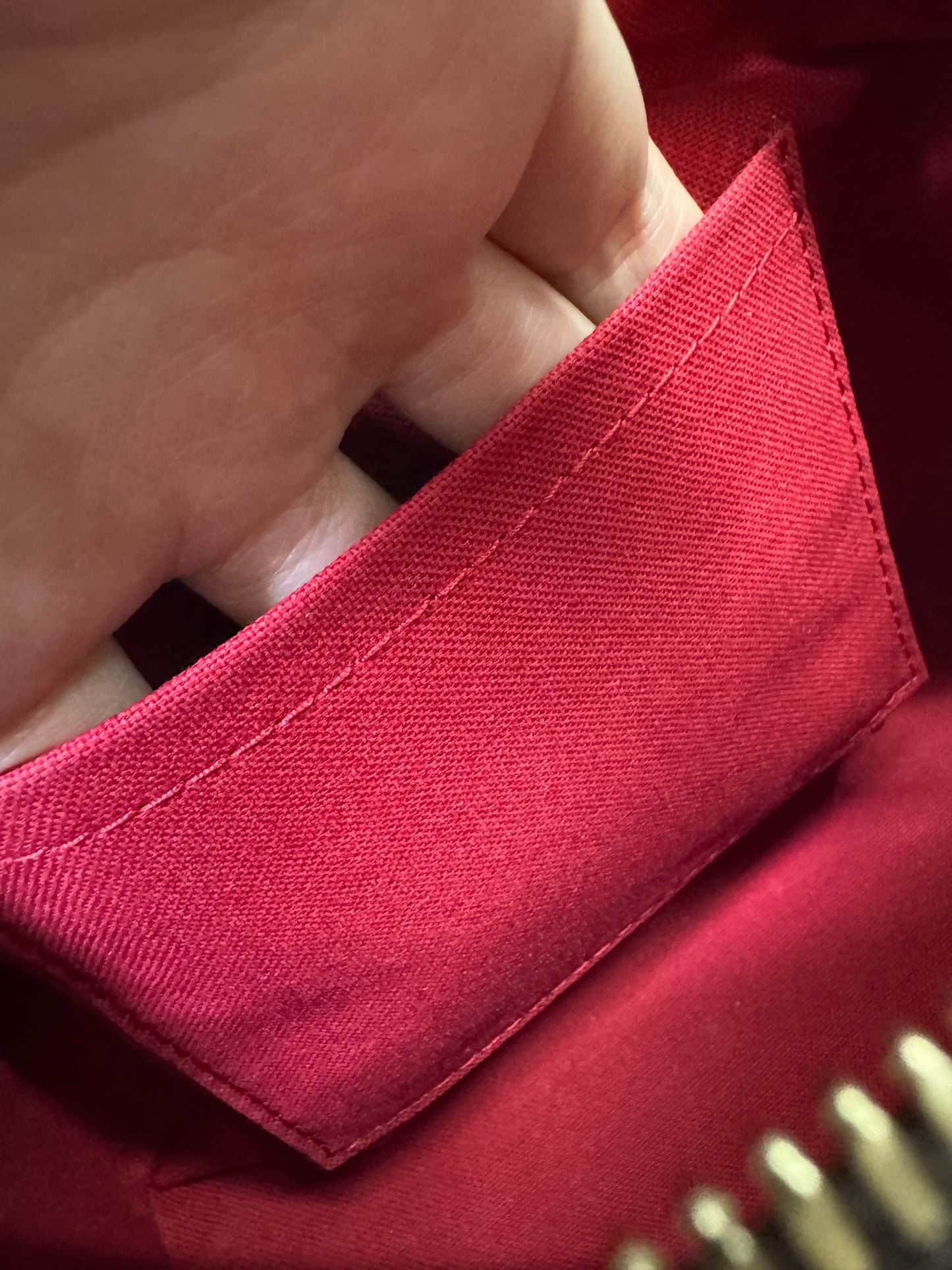 LV Speedy 20 粉橙色肩帶